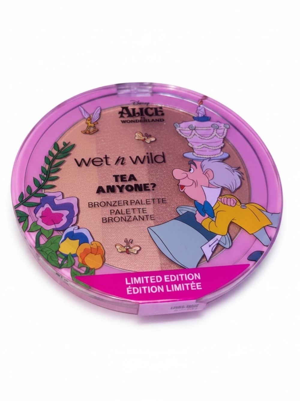 wet n wild Tea Anyone? Bronzer Palette — Pink Packaging with Gold Shimmer